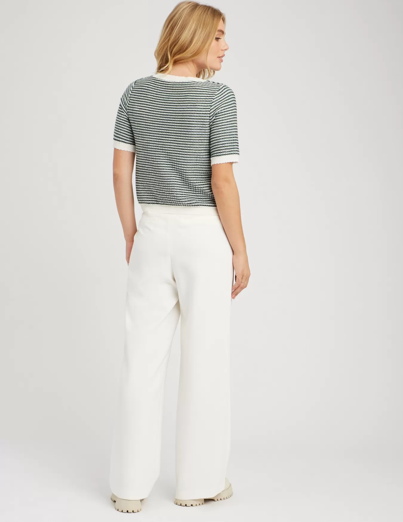 Pull Col Rond Court Bicolore^BZB Cheap