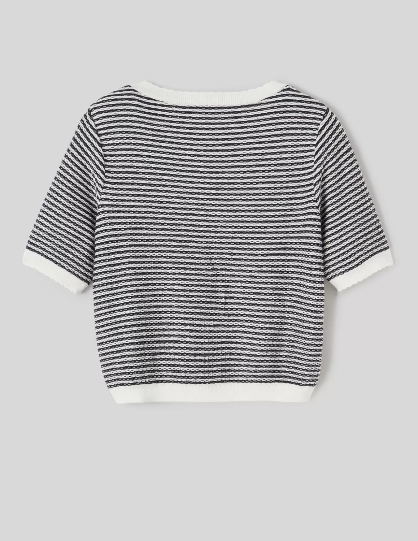 Pull Col Rond Court Bicolore^BZB Cheap