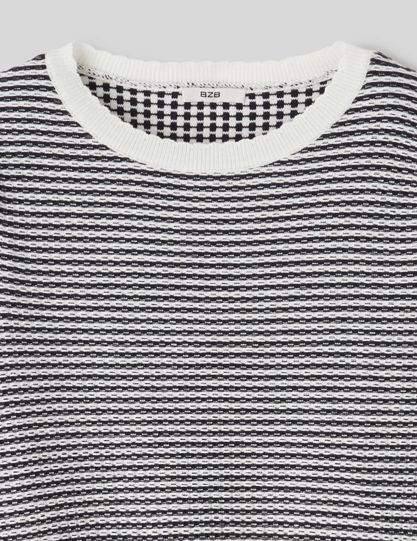 Pull Col Rond Court Bicolore^BZB Cheap