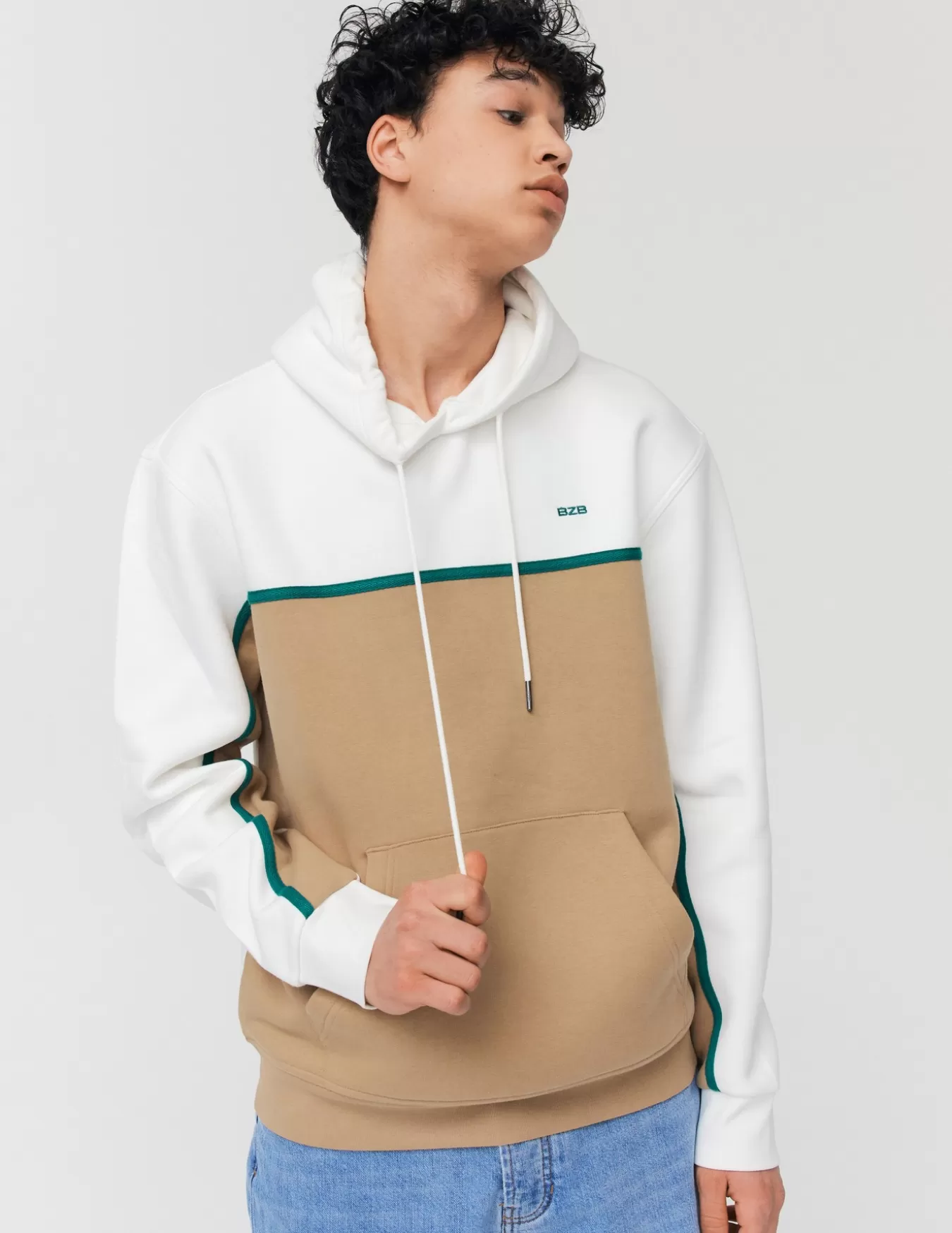Sweat Colorblock Avec Bande Contrastée^BZB Fashion