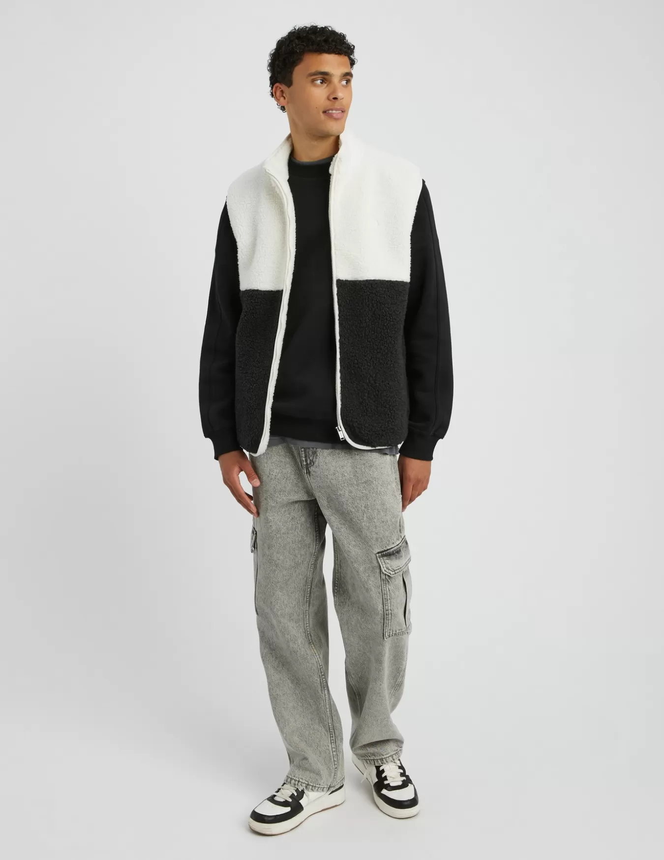 Veste Sans Manches Sherpa Colorblock^BZB Outlet